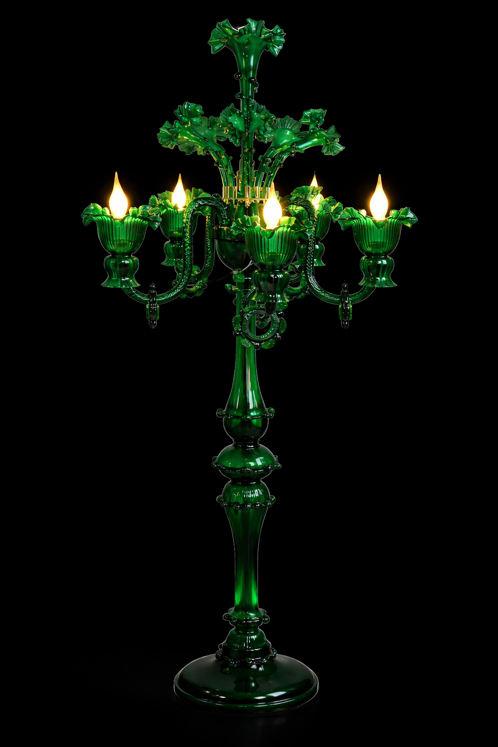 Gulzar Emerald Floor Chandelier