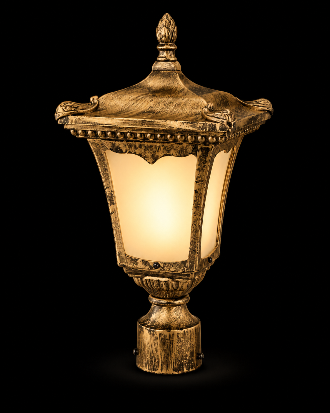 Rajdarbar Pagoda Antique-Gold Gate Pillar Lamp