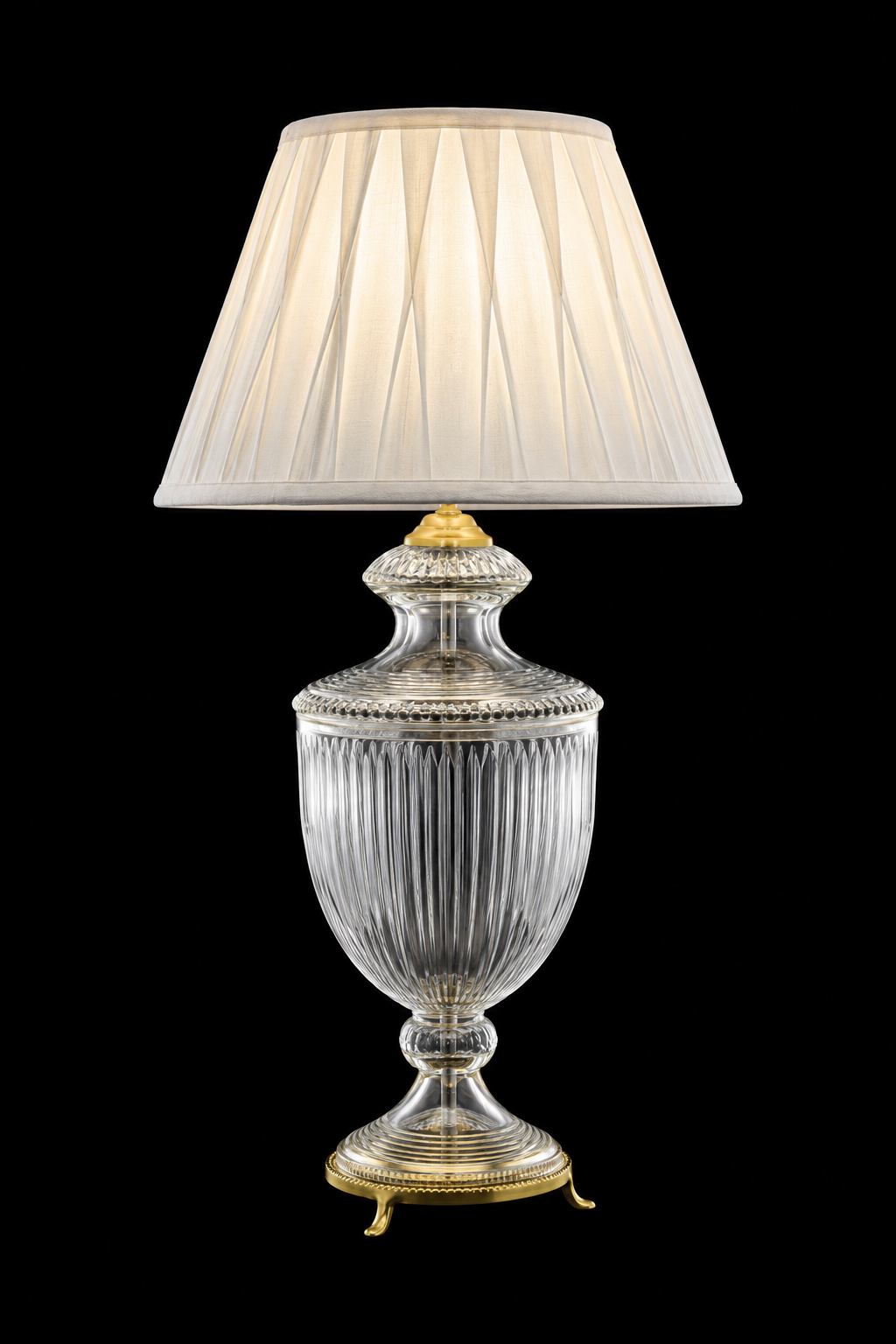 Rajsi Urn Glass Table Lamp — Broad Vertical Flute