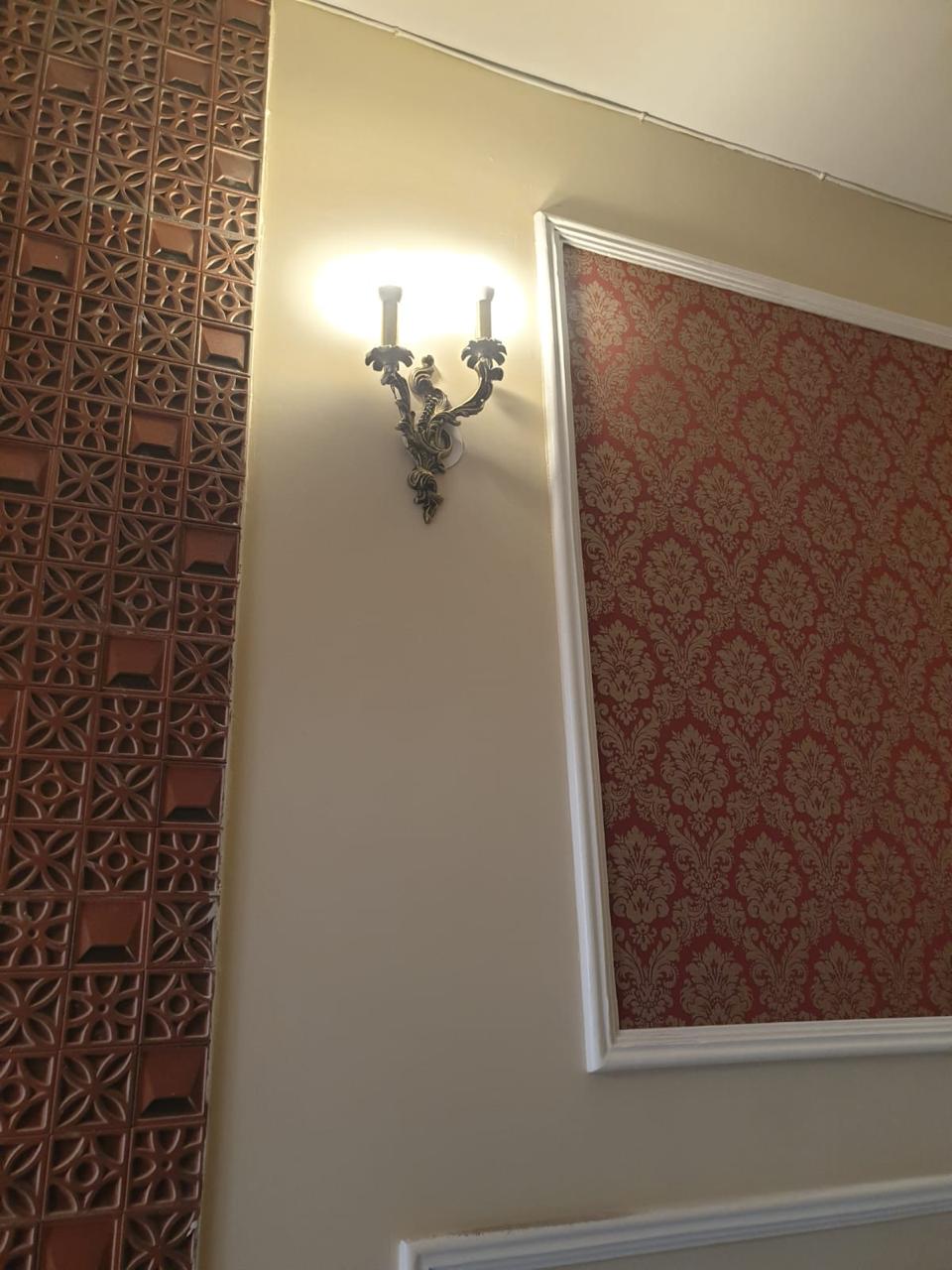 Cobalt Glass & Antique Brass Lighting — Roorkee Private Residence · Roorkee, Uttarakhand · Samrat Glass Emporium — detail 5