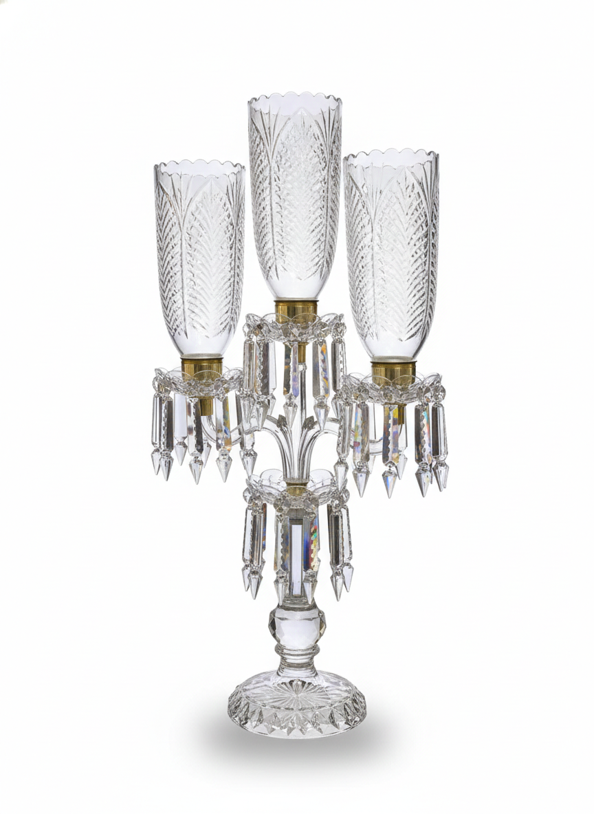 Arrowhead Prism Glass Candle Stand · SGE-CS-003 · Samrat Glass Emporium — view 2