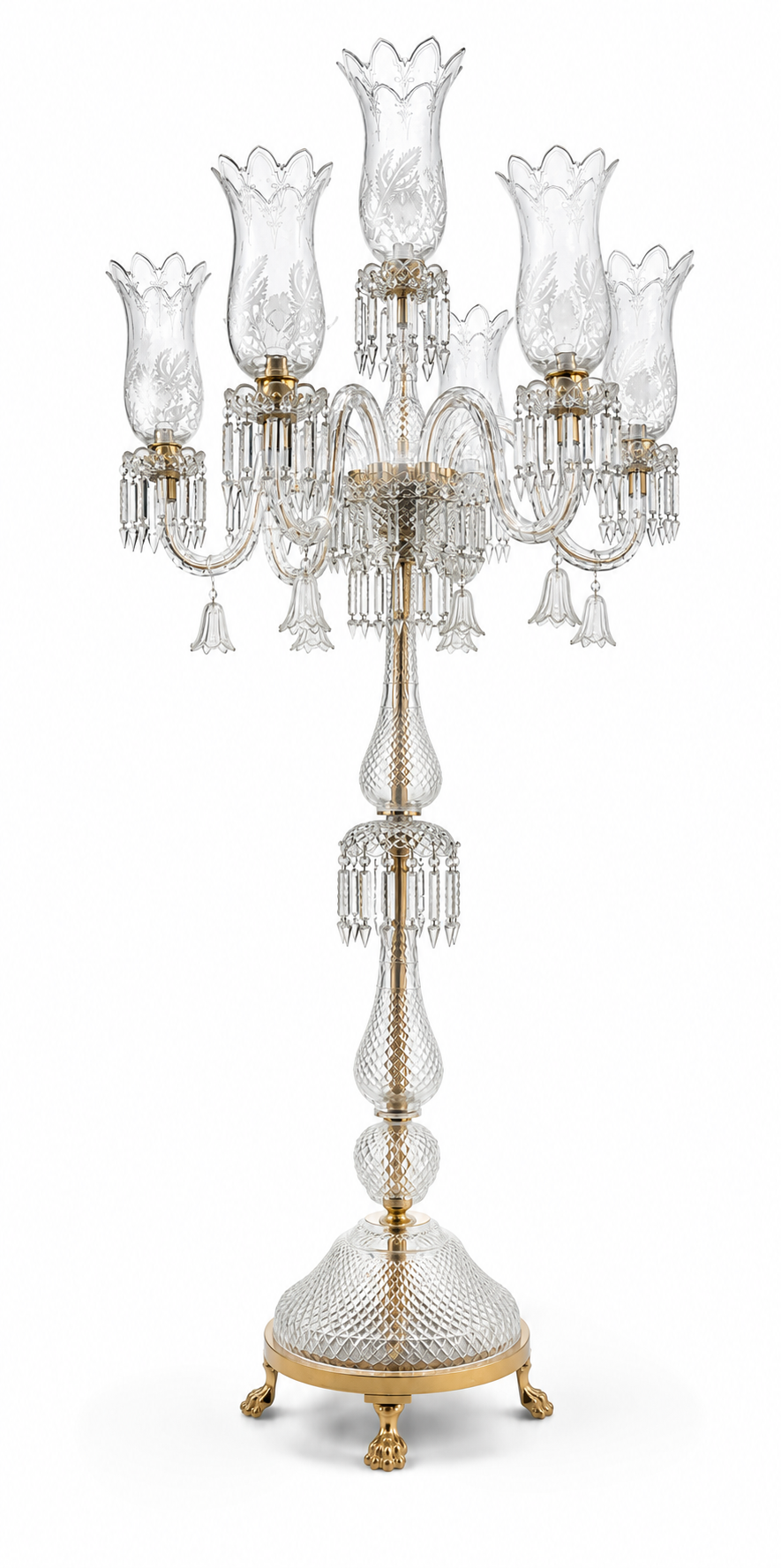 Aabshar Crystal Tulip Floor Chandelier · SGE-FL-005 · Samrat Glass Emporium — view 2