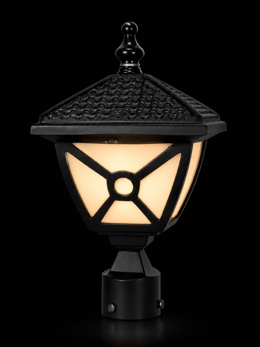 Kaala Geometric Pagoda Gate Lantern · Gate Light · SGE-GL-003 · Samrat Glass Emporium