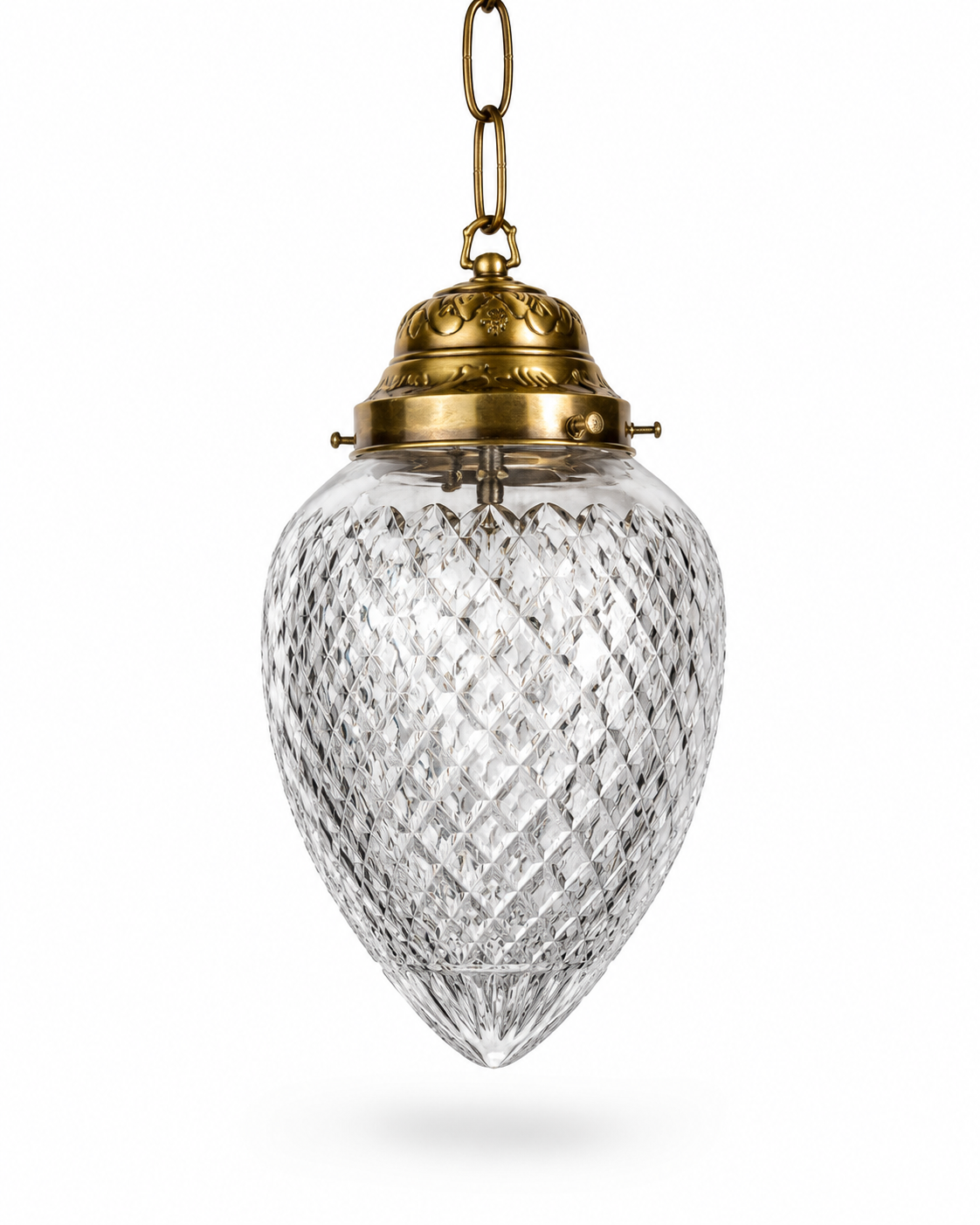 Matkadeep Clear Diamond-Cut Glass Hanging Light · SGE-HL-118 · Samrat Glass Emporium — view 2