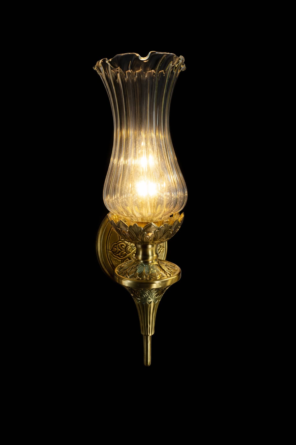 Fluted Tulip Single-Arm Wall Light