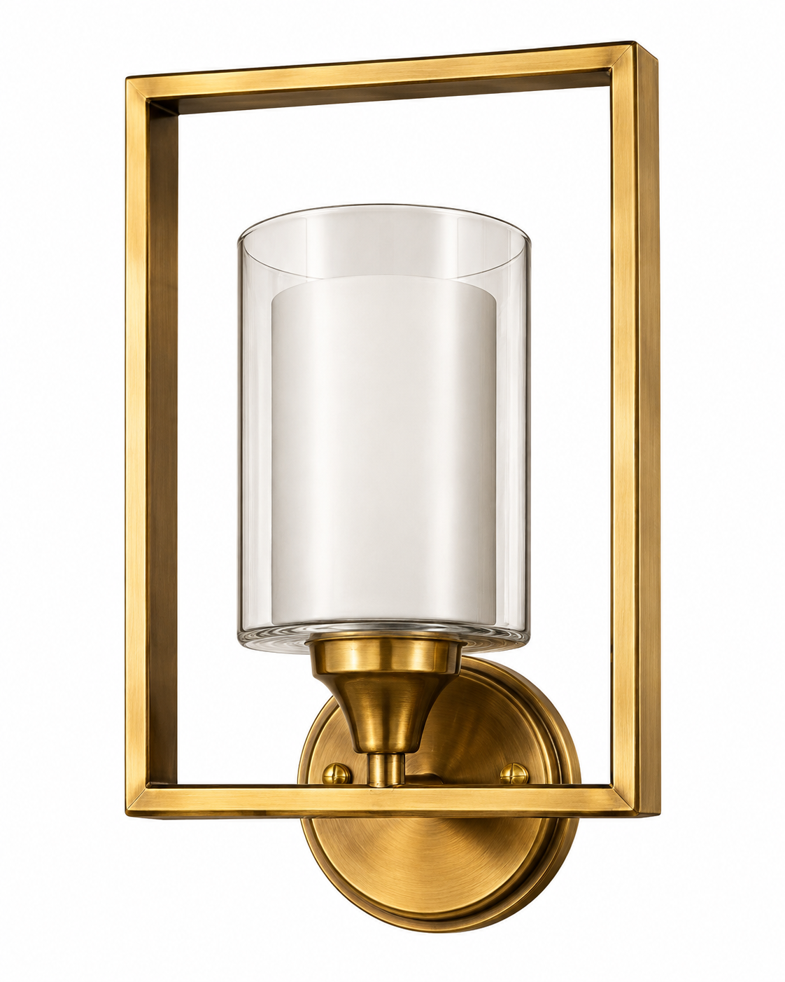 Suvarnrekha Rectangular Clear Glass Single-Light Wall Sconce · Wall Light · SGE-WL-080 · Samrat Glass Emporium — view 2