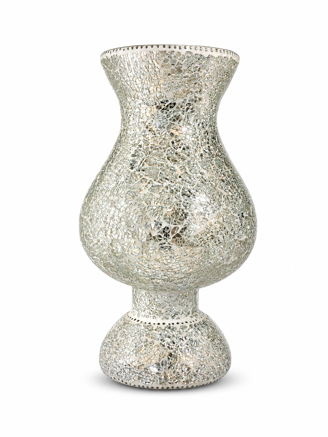Neelambari Mosaic Glass Table Lamp – Champagne Gold · SGE-TL-051 · Samrat Glass Emporium — view 2