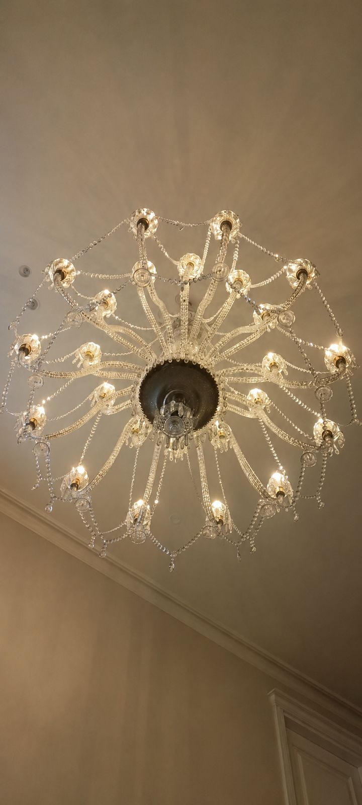 Client-Inspired Grand Crystal Chandelier — Lucknow Private Residence · Lucknow, Uttar Pradesh · Samrat Glass Emporium — detail 3