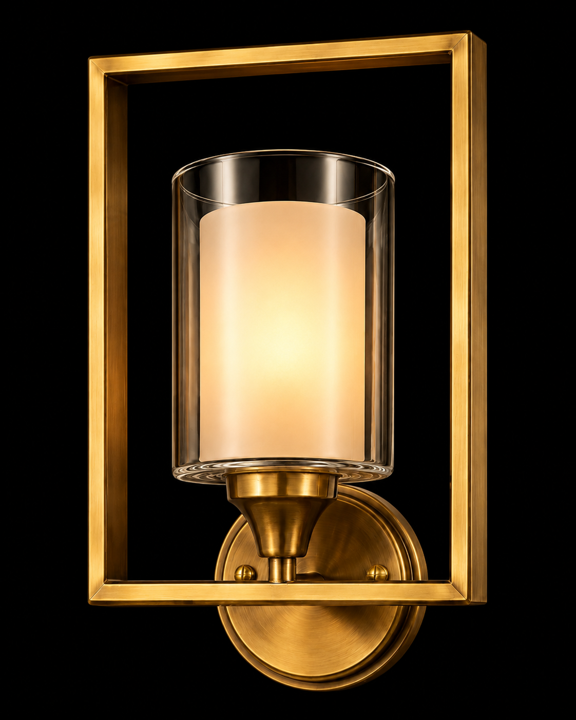 Suvarnrekha Rectangular Clear Glass Single-Light Wall Sconce · Wall Light · SGE-WL-080 · Samrat Glass Emporium