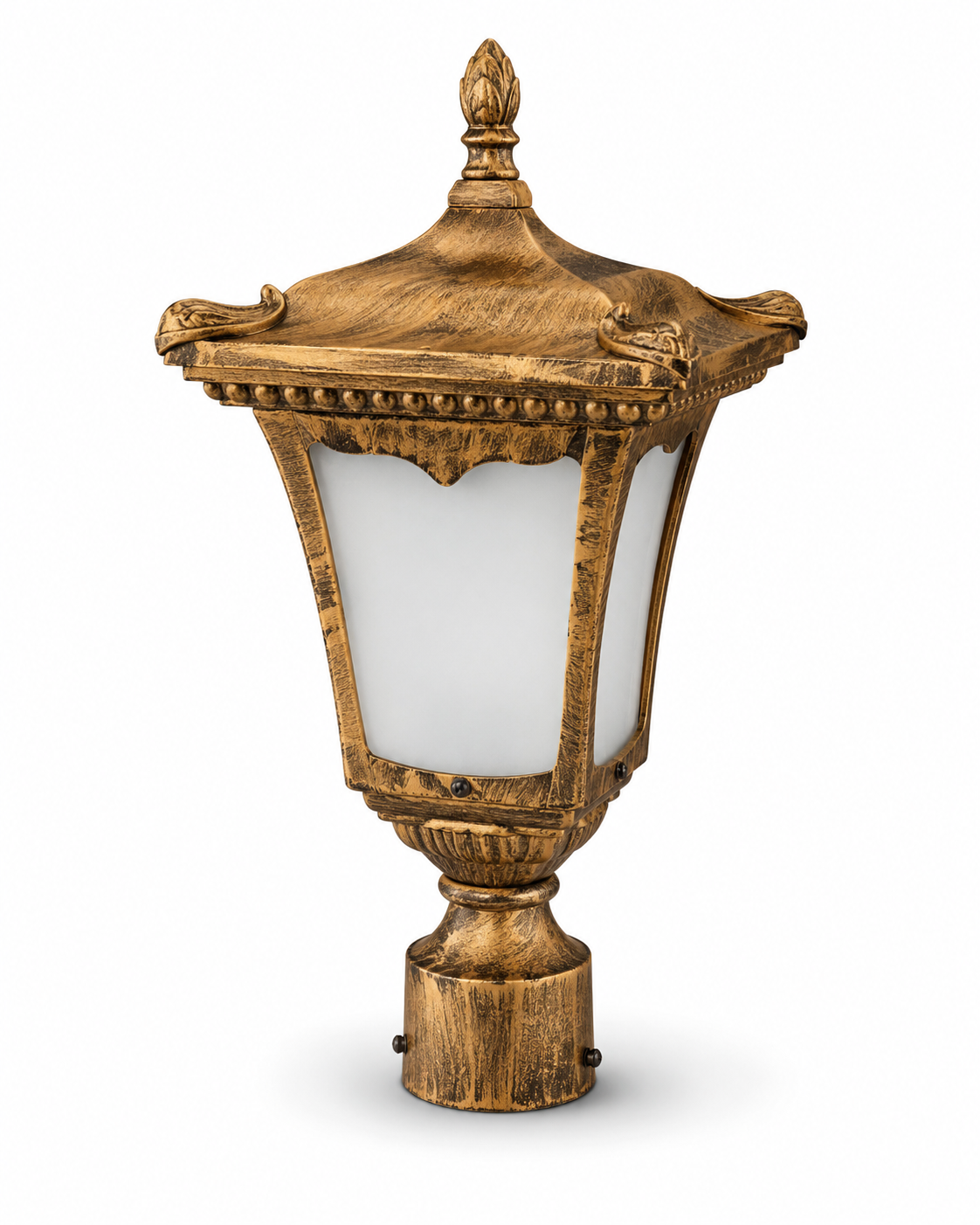 Rajdarbar Pagoda Antique-Gold Gate Pillar Lamp · Gate Light · SGE-GL-015 · Samrat Glass Emporium — view 2