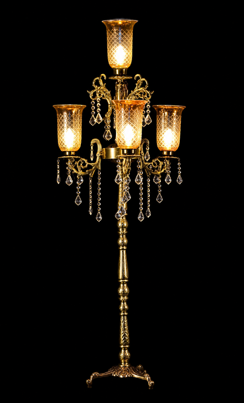 Zarqash Luster Floor Chandelier