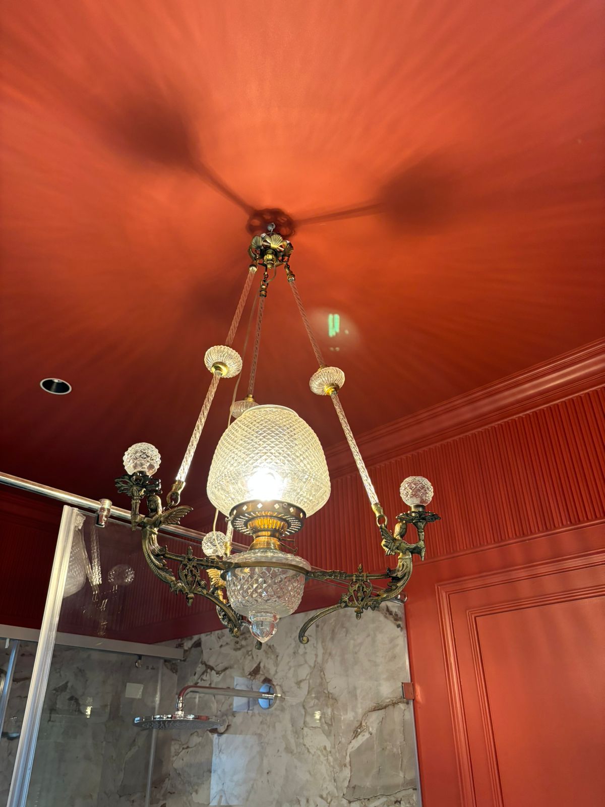 Heritage Cut-Glass Lighting Installation — Vadodara Private Residence · Vadodara, Gujarat · Samrat Glass Emporium — detail 3