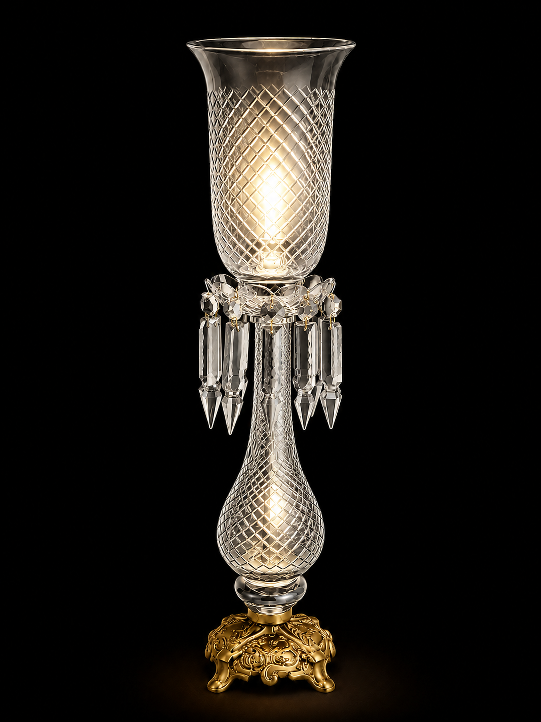 Shamiyana Cut-Glass Table Lamp – Crystal Clear