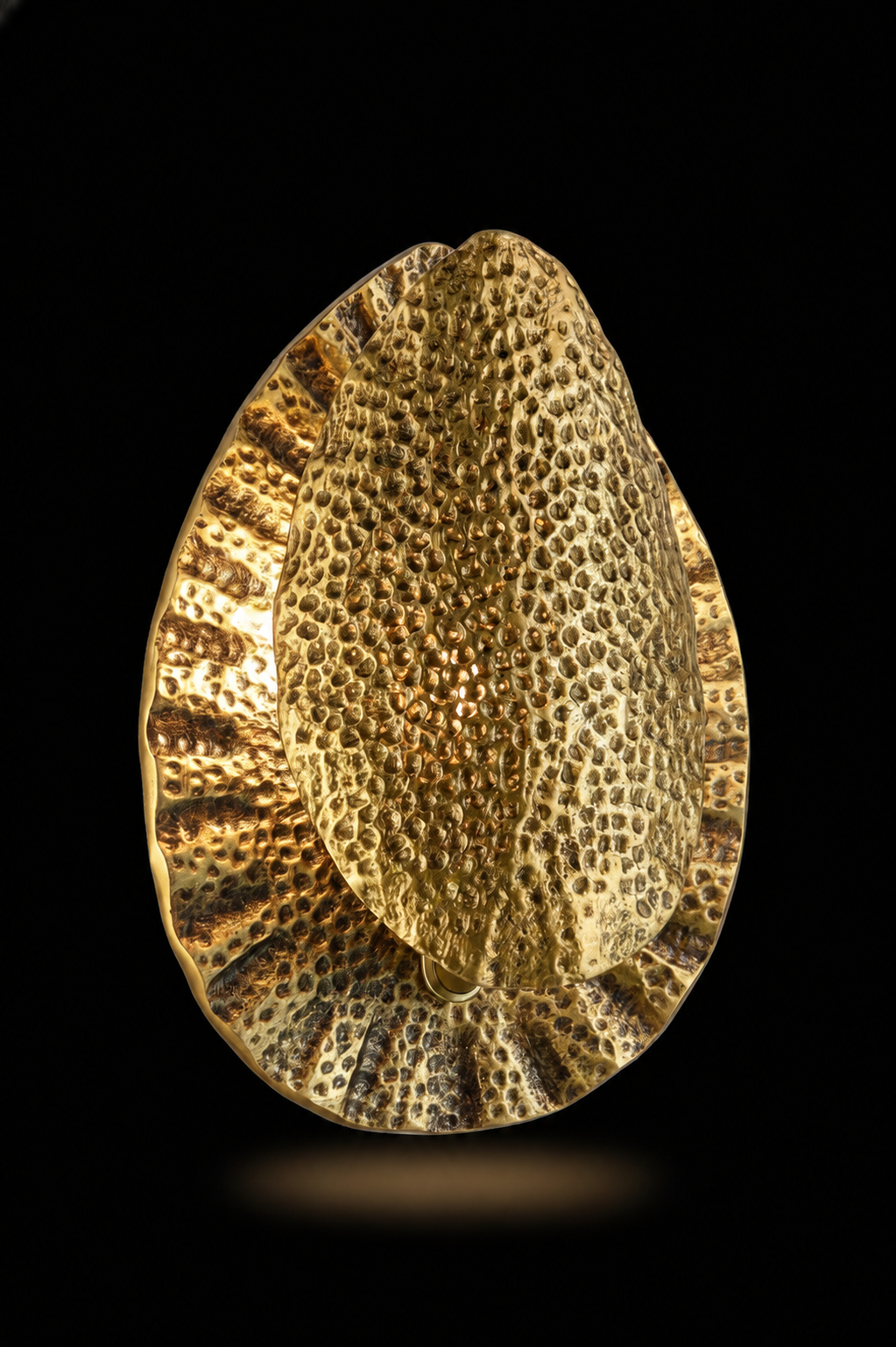 Aurelia Hammered Shell Single-Light Wall Lamp · Wall Light · SGE-WL-036 · Samrat Glass Emporium
