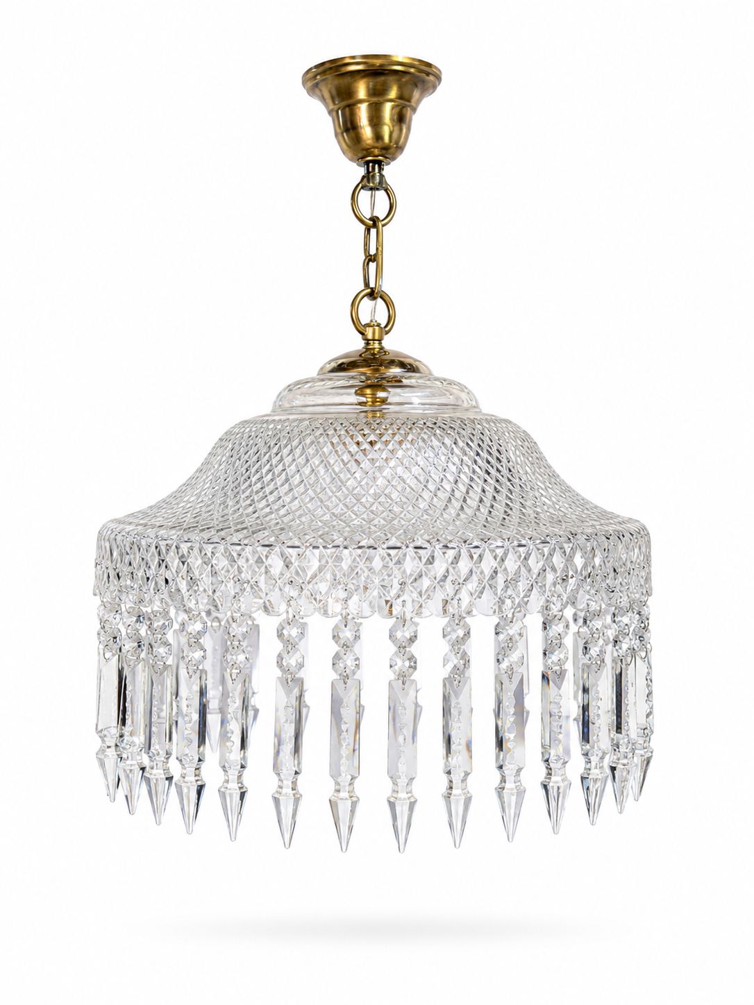 Noorjharna Diamond-Lattice Prism-Fringe Hanging Light · SGE-HL-001 · Samrat Glass Emporium — view 2