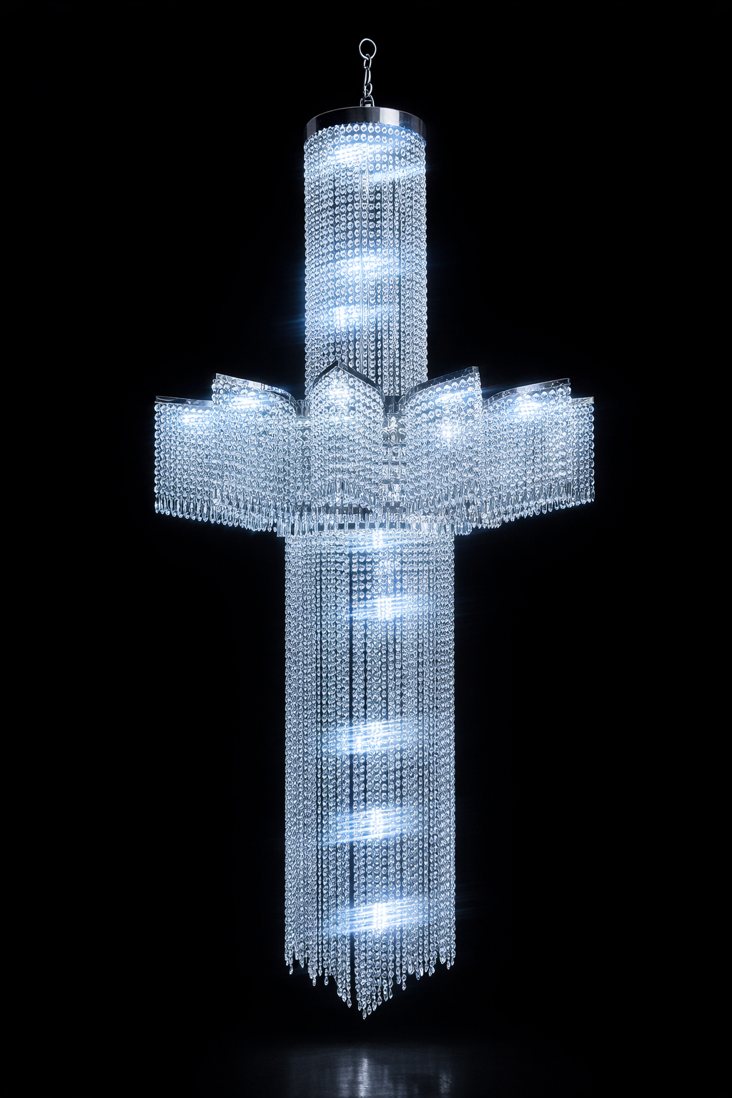 Akasha Grand Tiered Crystal Chandelier