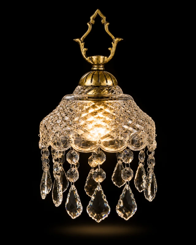 Ratnanchal Diamond-Cut Crystal-Fringe Hanging Lantern · Hanging Light · SGE-HL-111 · Samrat Glass Emporium